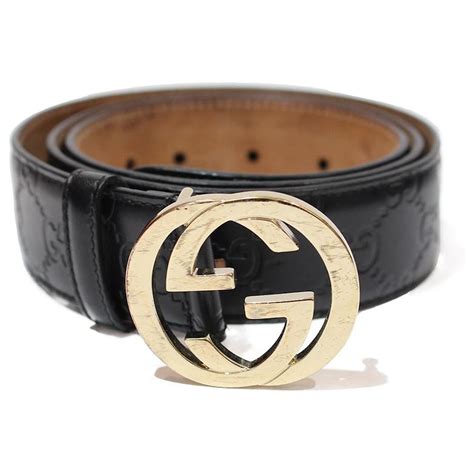 fully black gucci belt|black gucci belt with gold buckle.